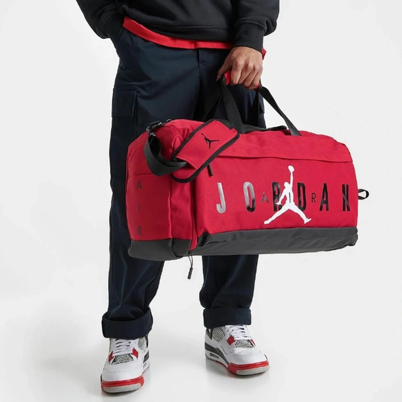 JORDAN Jumpman Sport Duffle Bag in Gym Red - Picture 2 of 15